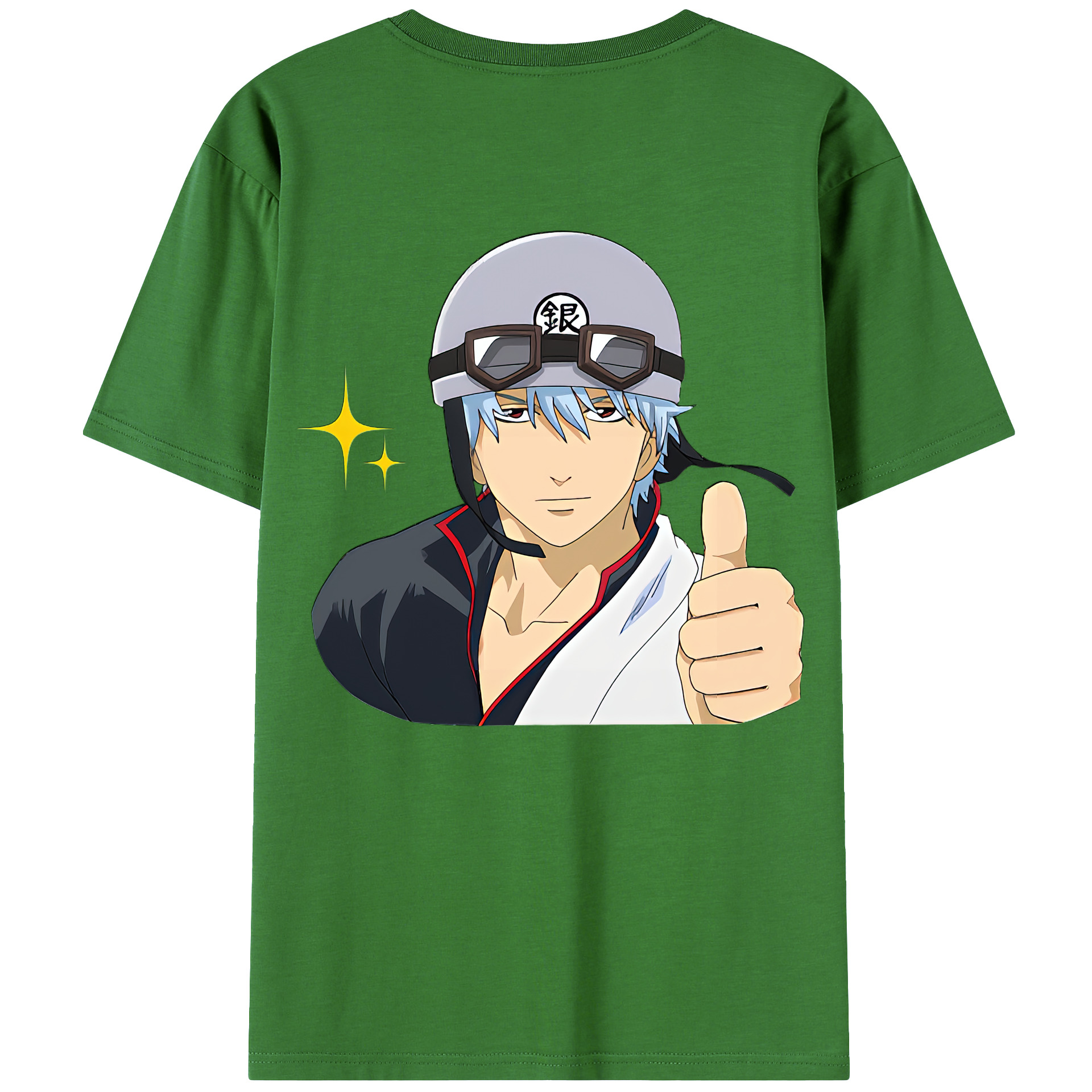 （画像用） ぎんたま 坂田銀時（さかたぎんとき） 神楽 志村新八（しむら しんぱち） GINTAMA Sakata Gintoki Kagura Shimura Shinpachi レディース半袖Tシャツ(バックプリント)